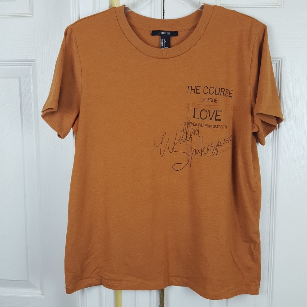 Forever 21 Love Midsummer Shakespeare Shirt Top L